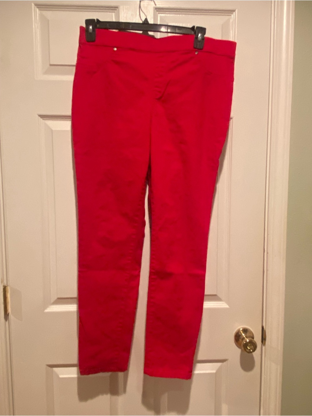 new directions Women's Skinny Pants in Bright Red